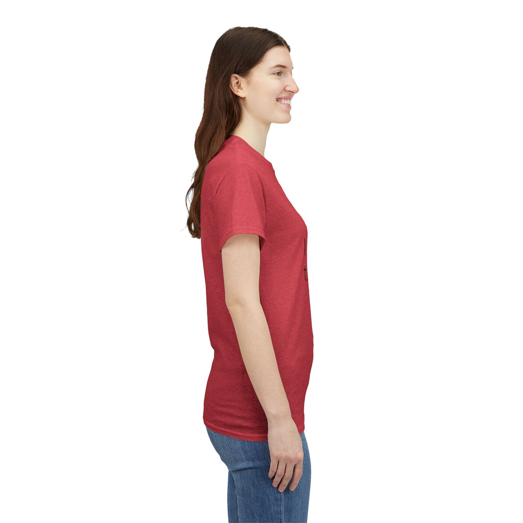 Inspirational Christian Tee - Unisex Heavy Cotton Shirt - Philippians 4:13 – “I can do all things through Christ...